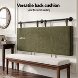 Artiss Wall Mounted Headboard Double Corduroy Upholstered Hanging Bed Head