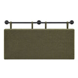 Artiss Wall Mounted Headboard King Single Corduroy Upholstered Hanging Bed Head