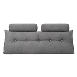 Artiss Headboard Pillow Double Wedge Backrest Triangular with 2 Cushions Grey