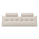 Artiss Headboard Pillow Queen Wedge Backrest Triangular with 2 Cushions Beige