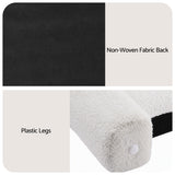 Artiss Boucle Bed Head Double Size Upholstered Wavy Headboard Beige