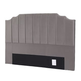 Artiss Bed Head Headboard King Velvet 183CM - Grey
