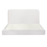 Artiss Queen Bed Frame Boucle Fabric Vacuum Compressed Beds Washable Cover No-Assembly