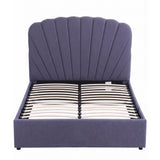 Artiss Double Bed Frame with Lift Up Storage and USB Ports Grey