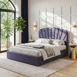 Artiss Double Bed Frame with Lift Up Storage and USB Ports Grey