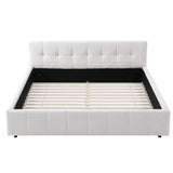 Artiss Double Bed Frame with Charging, LED Lights & Tufted Headboard
