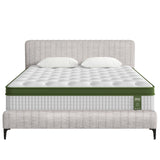 Artiss BedStory King Bed Frame with Mattress Set Platform Base Pocket Coil Linen Upholstered