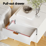 Artiss Queen Bed Frame Bedside Table Set Gas Lift Storage Base with Boucle Fabric Upholstered Headboard 2 Drawer Nightstand for Bedroom Furniture