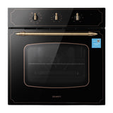 Devanti 60cm Built-In Electric Oven 80L Gross 9 Functions Black
