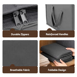 Artiss Blanket Storage Bags Box X4 Clothes Quilt Container 84L Organiser Grey