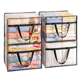 Artiss Blanket Storage Bags 4Pcs 40L PVC Box Clothes Doona Moving Organiser