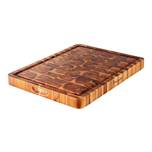 CLASSICA ACACIA RECTANGULAR END GRAIN BOARD- 50 X 38 X 4CM