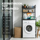 Artiss Bathroom Storage Shelf Over Washing Machine Toilet 3 Tier