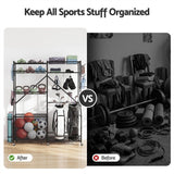 Everfit Sports Equipment Organizer Rack Multi Garage Storage for Golf Bag 174cm