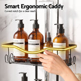 Artiss Shower Caddy Hanging Bathroom Organiser Over Head Black