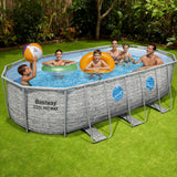 Bestway Swimming Pool 549x274x122cm Steel Frame Above Ground Pools Filter Pump Ladder 13430L