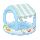 Bestway Inflatable Kids Pool with Sun Shade Candy Theme 104x84cm