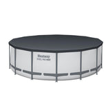 Bestway Swimming Pool 427x427x122cm Steel Frame Above Ground Pools Round Filter Pump Ladder