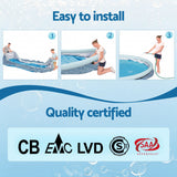 Bestway 457cm Swimming Pool Inflatable Above Ground Round Pools w/ Filter Pump