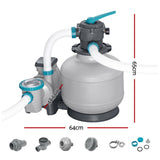 Bestway Pool Pump Sand Filter 3000GPH 11355L/H Pools Flowclear™ Filters