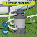 Bestway Pool Pump Sand Filter 800GPH 3028L/H Pools Flowclear Filters
