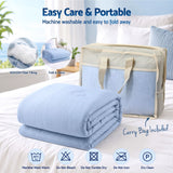 Giselle Cooling Blanket 140cm x 210cm Single Summer Quilt Sleepers Double Sided
