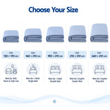 Giselle Cooling Blanket Double 180 x 210cm Summer Quilt Lightweight Hot Sleepers