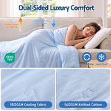 Giselle Cooling Blanket 240cm x 210cm King Summer Quilt Sleepers Double Sided