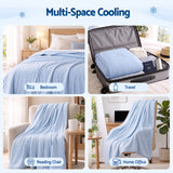 Giselle Cooling Blanket 240cm x 210cm King Summer Quilt Sleepers Double Sided