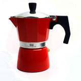COFFEE CULTURE RED COFFEE MAKER - 6 CUP