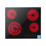 Devanti Ceramic Cooktop 5 Cooking Zone 4 Electric Hobs Touch Control 7600W Black