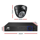 UL-TECH 1080P Security Camera System 8CH DVR with 8 CCTV Dome Cameras
