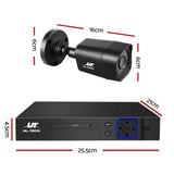 UL-TECH 1080P Security Camera System 8CH DVR with 8 CCTV Square Cameras