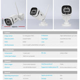 UL-tech Wireless CCTV 3MP 2 Cameras Square
