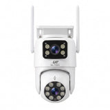 UL-Tech Wireless Security Camera Outdoor Indoor, 2.5K Dual Lens Pan Tilt, 4MP (2×2MP) IP Camera, Motion Detection, Auto-Tracking, Colour Night Vision, 2.4G WiFi, Two-Way Audio, Pet Baby Surveillance