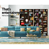 Artiss Bookshelf CD Storage Rack - BERT Walnut