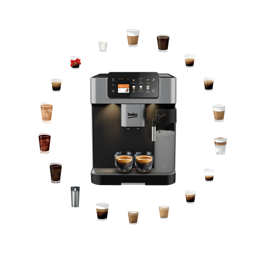 BEKO CaffeExperto Automatic Espresso Coffee Maker with Milk Frother