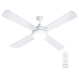 Devanti 52'' Ceiling Fan DC Motor w/Light w/Remote - White