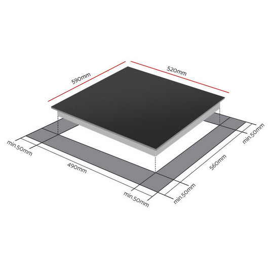 Devanti Induction Cooktop 60cm Electric Cooker