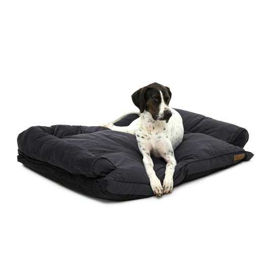 CHARLIE'S Corduroy Dog Sofa Bed Charcoal