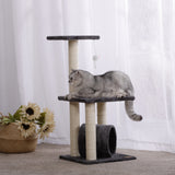 CHARLIE'S Lite Three Tier Cat Tree Scratching Post Charcoal