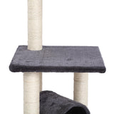 CHARLIE'S Lite Three Tier Cat Tree Scratching Post Charcoal