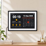 Artiss 10" Smart Digital Clock Calendar HD IPS Touchscreen Weather Photo Frame