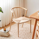 Artiss Dining Chairs x1, Leisure Accent Chair for Living Room & Balcony Woven Seat Spindle Back