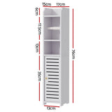 Artiss 2X Bathroom Cabinet Toilet Roll Holder 76cm