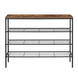 Artiss Shoe Rack 4 tier Storage Organiser Walnut