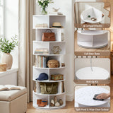 Artiss 7 Tier 360Â° Rotating Shoe Rack Storage Display Shelf White