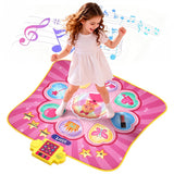 Keezi Dance Mat for Kids Age 3-12 Electronic Dance Game Pad Toy with 3 Game Modes, Pink