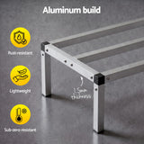 Giantz 61x36cm Aluminum Dunnage Rack Heavy Duty Kitchen Storage Platform