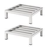 Giantz 35x35cm Dunnage Rack 2-Pack Stainless Steel Kitchen Floor Stand